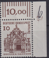 Berlin 242 DZ Rand Bauwerke Bogenecke Eckrand Postfrisch MNH Kat.-Wert 50,00++ - Brieven En Documenten
