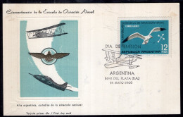 Argentina - 1966 - Gaviota - Seagull - Centennial Of The Naval Military School - Gaviotas