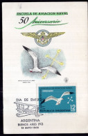 Argentina - 1966 - Gaviota - Seagull - Centennial Of The Naval Military School - Seagulls