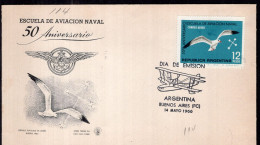 Argentina - 1966 - Gaviota - Seagull - Centennial Of The Naval Military School - Seagulls