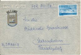 Spain Air Mail Cover Sent To Germany Good Single Franked - Brieven En Documenten