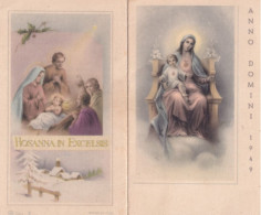 Calendarietto - Anno Domini - Hosanna In Excelsis - Anno 1949 - Formato Piccolo : 1941-60