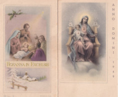 Calendarietto - Anno Domini - Hosanna In Excelsis - Anno 1949 - Small : 1941-60