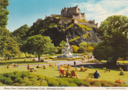 U5707 Edinburgh - Princes Street Gardens And Castle - Chateau Schloss Castello Castillo / Non Viaggiata - Midlothian/ Edinburgh