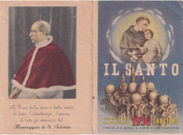 Calendarietto - Anno Santo - Pio XII - Messaggero Di S.antonio - Anno 1950 - Petit Format : 1941-60