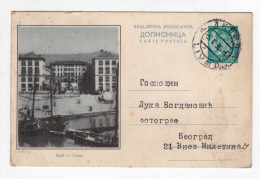 1938. KINGDOM OF YUGOSLAVIA,CROATIA,SPLIT,ILLUSTRATED STATIONERY CARD,USED - Postwaardestukken