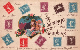 Timbre - Le Langage Des Timbres - Stamps - Briefmarken (Abbildungen)