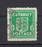 Guernsey 1941 Half Penny ½d Arms Emerald Green - Fine Used - Guernesey