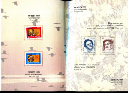 VATICANO 1995/1999 FOLDER EMISSIONE FILATELICHE EUROPA - Postzegelboekjes