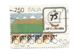 (REPUBBLICA ITALIANA) 1992, GIRO D'ITALIA - 1 Francobollo Usato - 1991-00: Gebraucht