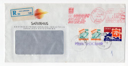 21.12..1989. INFLATIONARY MAIL,YUGOSLAVIA,SLOVENIA,LJUBLJANA, RECORDED COVER,24 000 DIN FRANKING,INFLATION - Cartas & Documentos