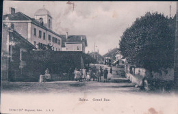 Bière VD, Grande Rue Animée (17.11.1908) Pli D'angle Rouille - Bière