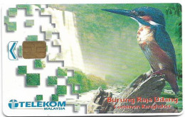 Malaysia - Telekom Malaysia (chip) - Birds - Burung Raja Udang, Chip Siemens S5, 10RM, Used - Maleisië