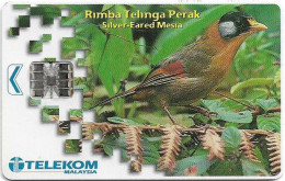 Malaysia - Telekom Malaysia (chip) - Birds - Rimba Telinga Perak, Chip SC7, 20RM, Used - Malaysia