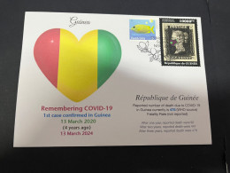 13-3-2024 (2 Y 52) COVID-19 4th Anniversary - Guinea - 13 March 2024 (with Guinea COVID-19 Stamp) - Disease