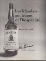 128847CL/ JOHN JAMESON, IRISH WHISKEY, Page De Magazine Format 21/27,5 Cm - Publicités