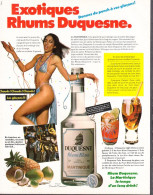 128841CL/ DUQUESNE, RHUM BLANC DE LA MARTINIQUE, Page De Magazine Format 21/27,5 Cm - Publicités
