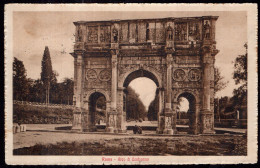 Italy - 1929 - Roma - Arco Di Constantino - Piazze