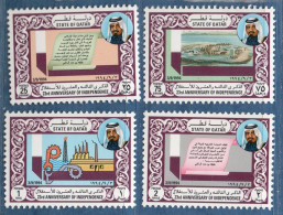 Qatar, Independance For 23 Year 4 Values MNH - Qatar