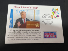 13-3-2024 (2 Y 54) War In Gaza - UN Secretary A. Guterres - Ramadan Message About End Of GAZA War + Hostage Freedom - Militares