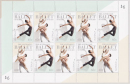Australia 2012 Ballet - 50 Years Sheetlet MNH - Nuevos