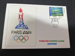 13-3-2024 (2 Y 49) Paris Olympic Games 2024 - 11 (of 12 Covers Series) For The Paris 2024 Olympic Games Artwork - Estate 2024 : Parigi