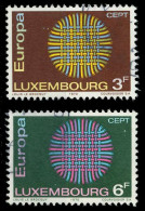 LUXEMBURG 1970 Nr 807-808 Gestempelt XFFBF26 - Oblitérés