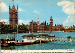 13-3-2025 (2 Y 53) UK - London House Of Parliament (unusual With Thames River Pier) (posted To Australia 1969) - Monuments