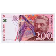 France, 200 Francs, Eiffel, 1996, S023209378, SPL, Fayette:75.02, KM:159a - 1955-1959 Sobrecargados (Nouveau Francs)
