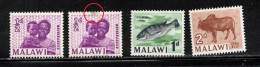 MALAWI Scott # 5-7 MH - 1 With Small Stain - Malawi (1964-...)