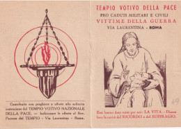 Calendarietto - Tempio Votivo Nazionale Della Pace -  Pro Caduti Militari E Civili - Vittime Della Guerra - Anno 1949 - Formato Piccolo : 1941-60