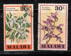 MALAWI Scott # 334-5 Used - Flowers - Malawi (1964-...)