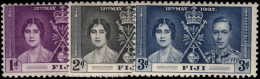 Fiji 1937 Coronation Set Lightly Mounted Mint. - Fidschi-Inseln (...-1970)