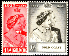 Gold Coast 1948 Silver Wedding Lightly Mounted Mint. - Goudkust (...-1957)