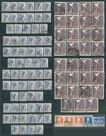 Germany, Allied Occup., 1947/48, Lot Of 102 Stamps MiNr 957 + 960 + 963-64 + 970 - Used - Afgestempeld