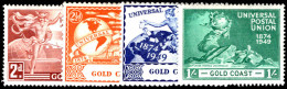 Gold Coast 1949 UPU Lightly Mounted Mint. - Costa De Oro (...-1957)