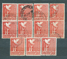 Germany, Allied Occup., 1947/48, Lot Of 11 Stamps MiNr 961 - Used - Gebraucht
