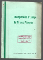 CHAMPIONNATS D'EUROPE DE TIR AUX PLATEAUX. 1958. SUISSE. NOMBREUSES PUB. MONTRES. - Caza/Pezca