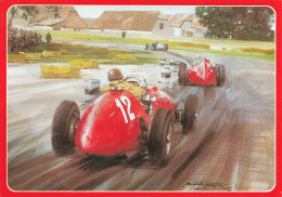 CPSM Gonzales Sur Ferrari 375 F1 Au GP D'Angleterre Par Michael Turner-Timbre   L2731 - Colecciones Y Lotes