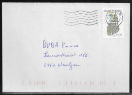 Belgium. Stamp Sc. 1657 On Commercial Letter, Sent From Waregem On 28.09.1997 For Wevelgem - Brieven En Documenten