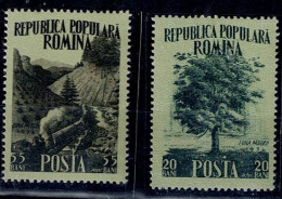 ROMANIA 1956 MONTH OF THE FOREST MI No 1580-1 MNH VF!! - Ongebruikt