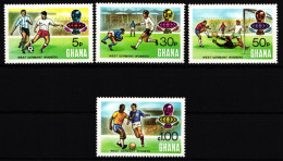 Ghana 581-584 Postfrisch Fußball WM 1974 #IR572 - Ghana (1957-...)