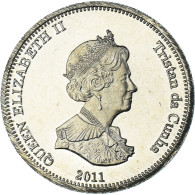 Monnaie, NIGHTINGALE ISLAND, 5 Pence, 2011, 4th Portrait; Nightingale Island - Sainte-Hélène