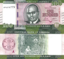 Liberia 100 Dollars 2022 P-41b UNC - Liberia