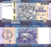 Liberia 500 Dollars 2022 P-42 UNC - Liberia