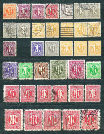 Germany, Am/Brit Zone 1945, Lot Of 37 Stamps From Set SMiNr 1-9 + 10-15 - Used And Some (*) - Afgestempeld