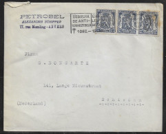 Belgium. Stamps Sc. 275 On Commercial Letter, Sent From Anvers On 9.01.1940 For Schiedam Netherlands - 1935-1949 Klein Staatswapen