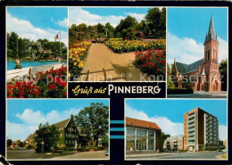 73670155 Pinneberg Freibad Rosengarten Christuskirche Kreishaus Friedrich Ebert  - Pinneberg