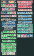 Germany, Am/Brit Zone 1948, Lot Of 188 Stamps From Set MiNr 73 Wg - 100 Wg Incl. MiNr 100 I Wg - Used - Usados