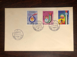 JORDAN FDC COVER 1987 YEAR CHILD HEALTH VACCINATION HEALTH MEDICINE STAMPS - Jordan